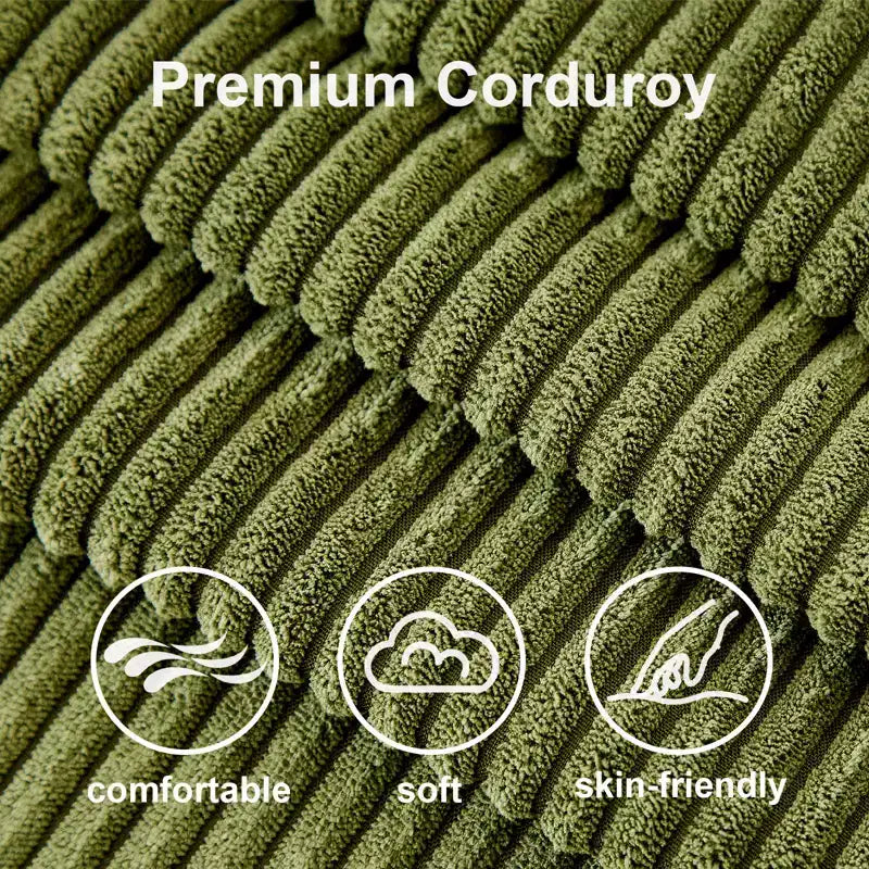 81-Inch L-Shaped Sofa Bed, Pull-Out Sleeper with Adjustable Backrest, Corduroy