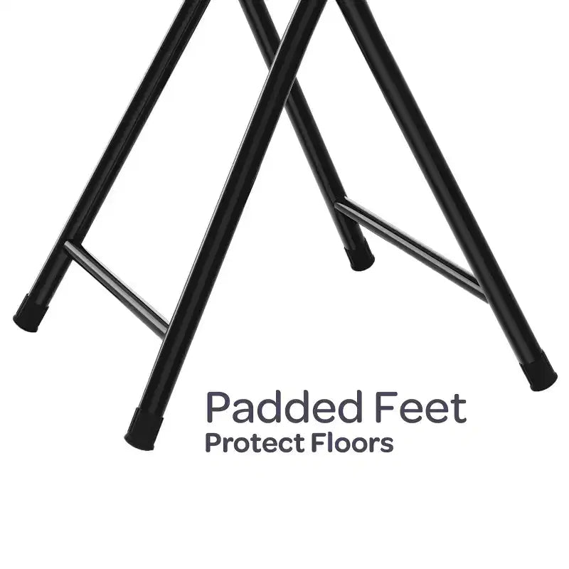 Backless 18-Inch Portable Folding Stool with 225 lb Capacity