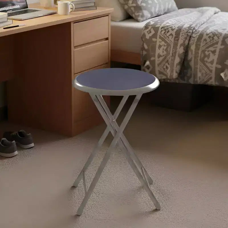 Backless 18-Inch Portable Folding Stool with 225 lb Capacity