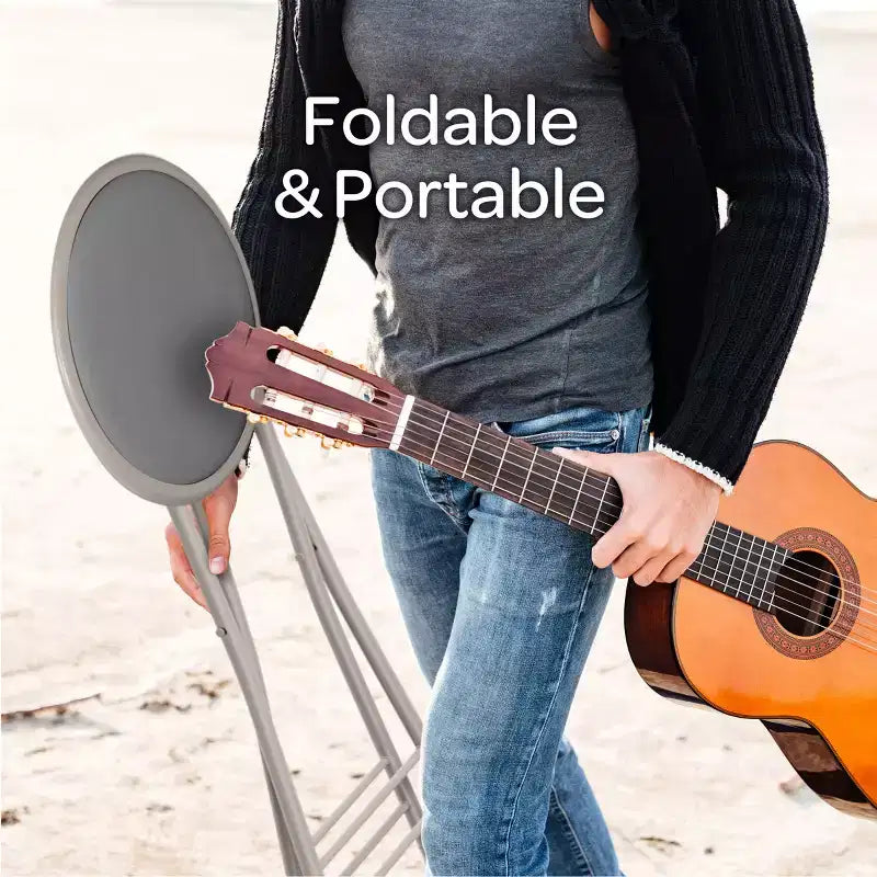 Backless 18-Inch Portable Folding Stool with 225 lb Capacity