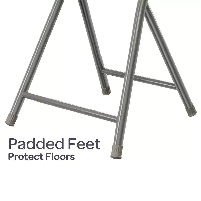 Backless 18-Inch Portable Folding Stool with 225 lb Capacity