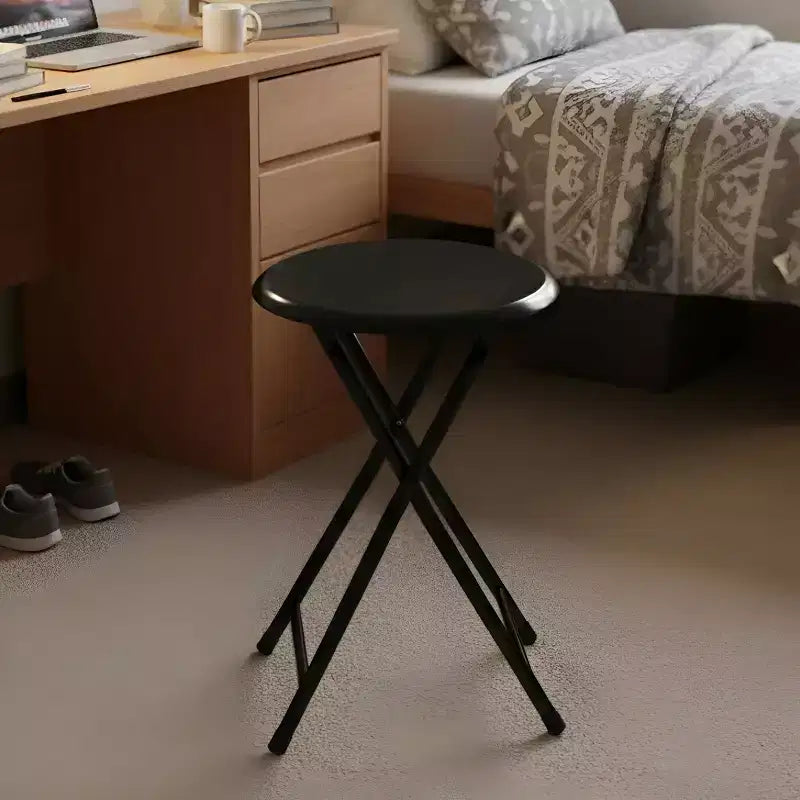 Backless 18-Inch Portable Folding Stool with 225 lb Capacity