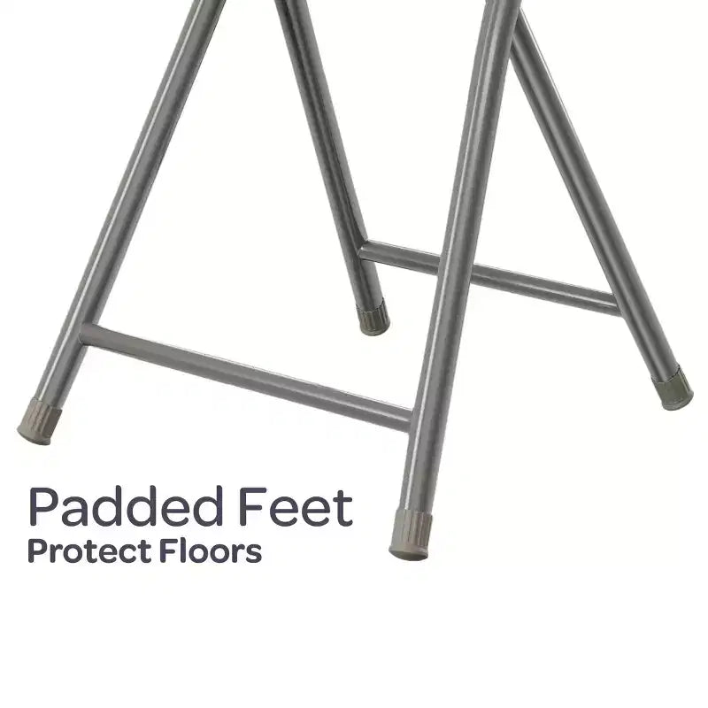 Backless 18-Inch Portable Folding Stool with 225 lb Capacity