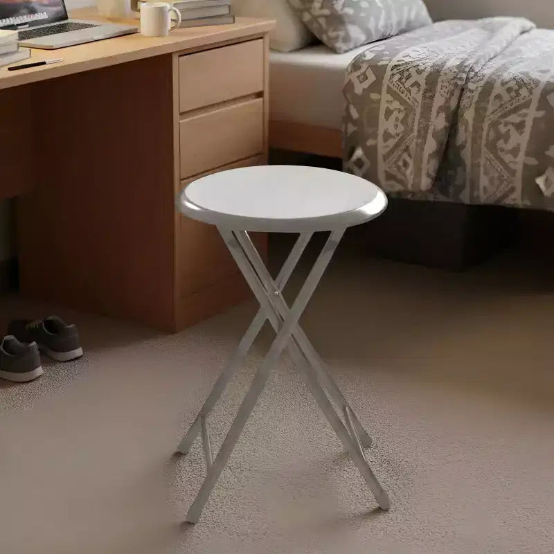 Backless 18-Inch Portable Folding Stool with 225 lb Capacity