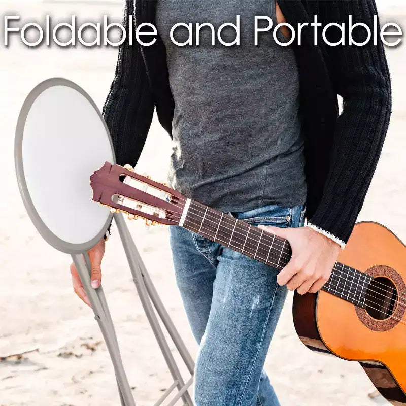 Backless 18-Inch Portable Folding Stool with 225 lb Capacity