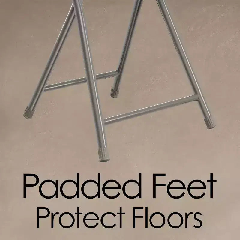 Backless 18-Inch Portable Folding Stool with 225 lb Capacity