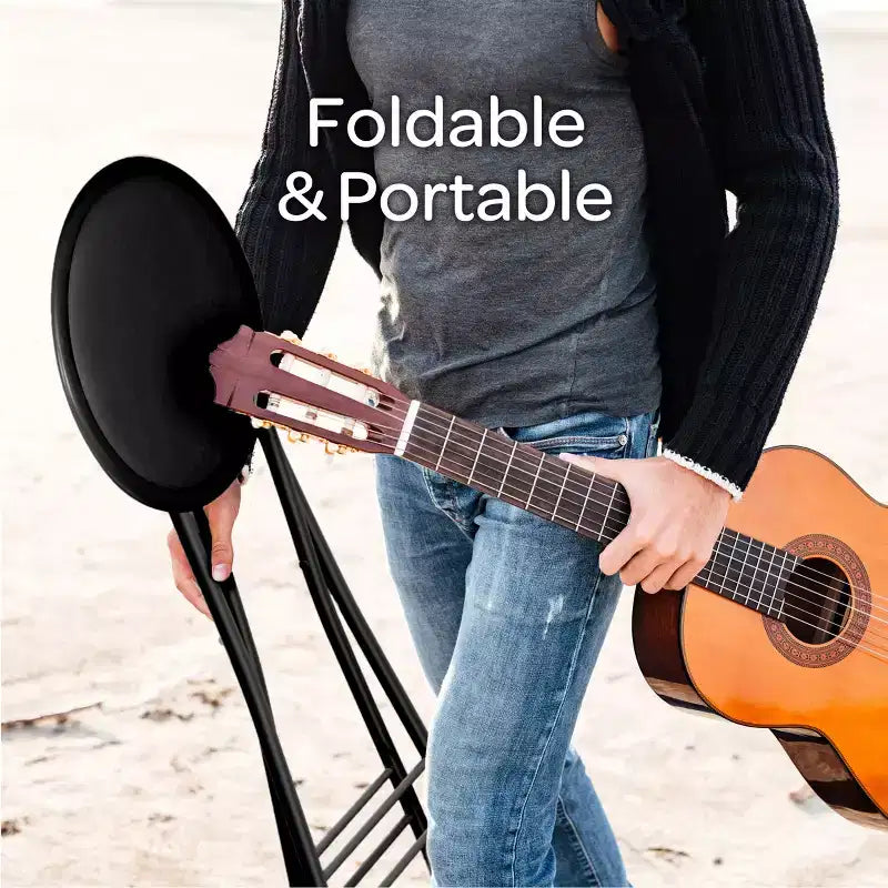 Backless 18-Inch Portable Folding Stool with 225 lb Capacity