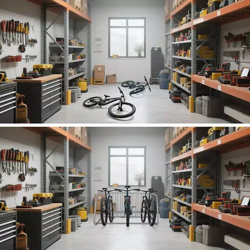 Floor Bike Rack,Single-Side 5-Bike Rack, Grid Bike Rack In Ground,Freestanding Bicycle Floor Parking Stand,Stand Bike Racks for Garages Streets