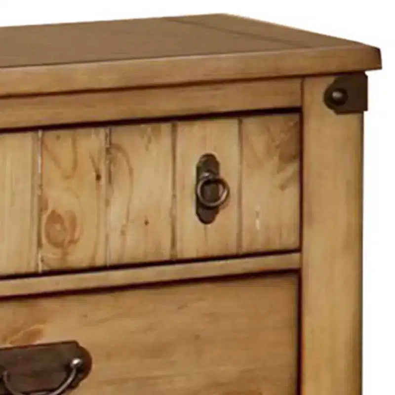Cottage Night Stand In Weathered Elm Finish