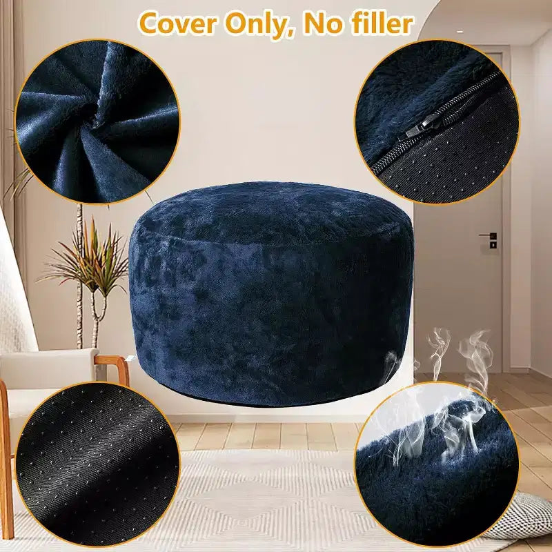 Soft Washable Beanbag Lazy Sofa Adult Bean Bag Couch Cover Bean Bag Covers Only, for Reading,