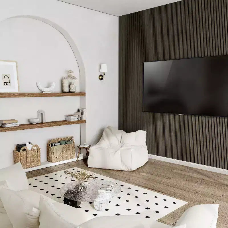 2 pcs 23.6  x 47.2 Sound-Absorbing And Soundproof Panels, With Density Board Wrapped In Wood Veneer