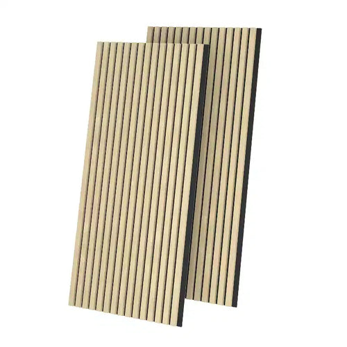 2 pcs 23.6  x 47.2 Sound-Absorbing And Soundproof Panels, With Density Board Wrapped In Wood Veneer