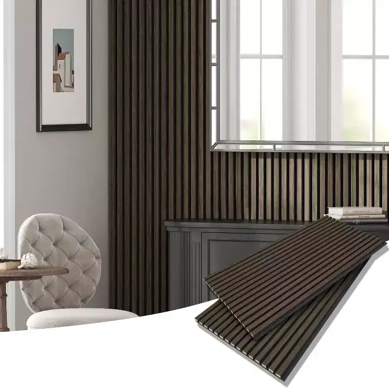 2 pcs 23.6  x 47.2 Sound-Absorbing And Soundproof Panels, With Density Board Wrapped In Wood Veneer