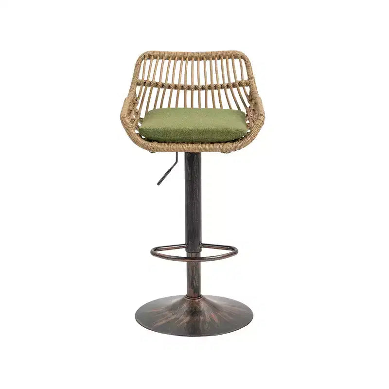 2Pcs Swivel Bar Stools With Footrest, Metal Frame, Up To 250 Lbs Load Bearing Capacity Retro Adjustable Height 35.04 To 42.9 Bar Chairs