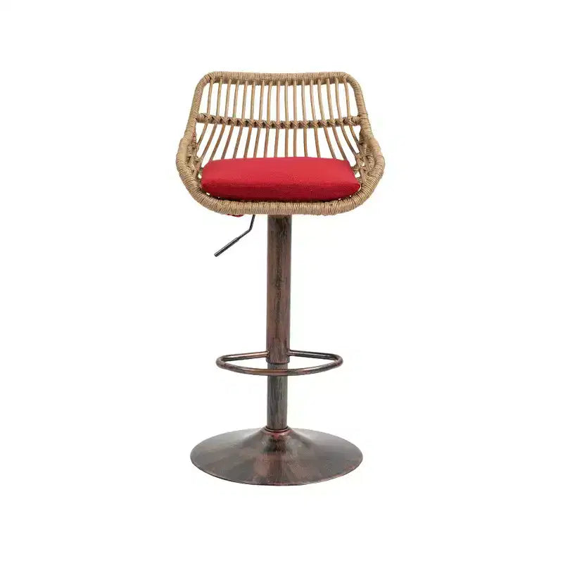 2Pcs Swivel Bar Stools With Footrest, Metal Frame, Up To 250 Lbs Load Bearing Capacity Retro Adjustable Height 35.04 To 42.9 Bar Chairs