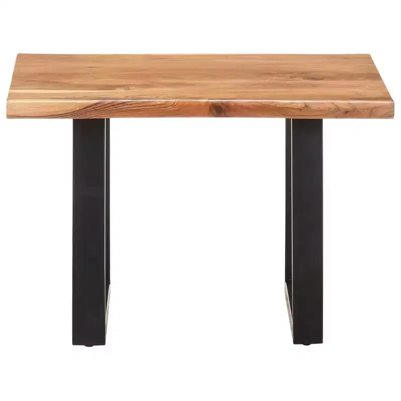 Coffee Table with Live Edges, Solid Acacia Wood