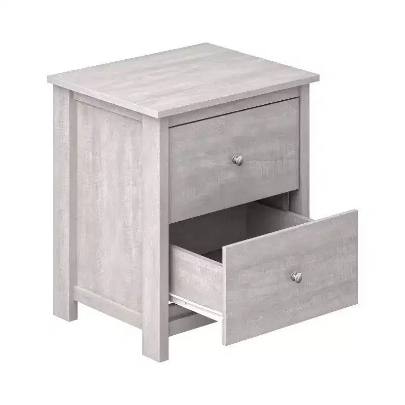 2-Drawer Nightstands Set of 2 with Storage, 18.7W x 15.7D x 21.8H