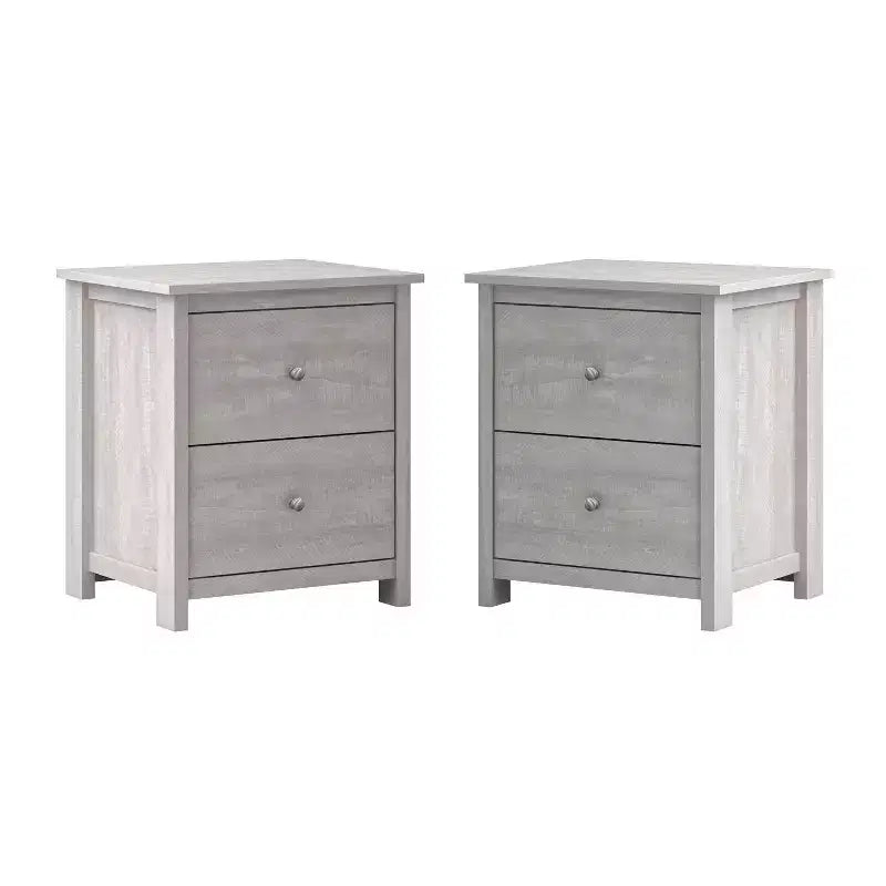 2-Drawer Nightstands Set of 2 with Storage, 18.7W x 15.7D x 21.8H