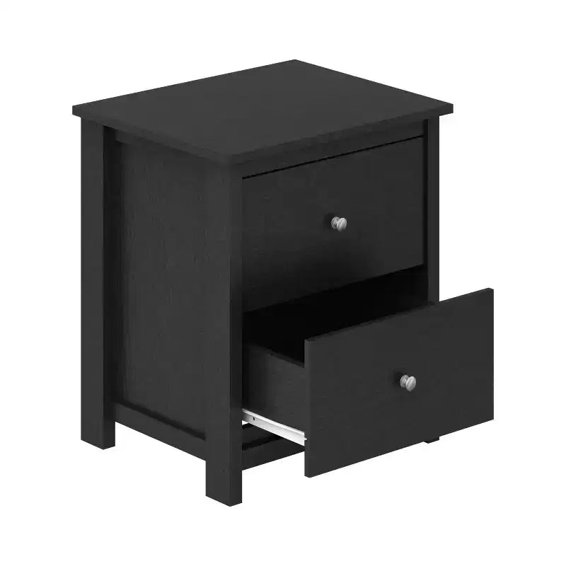 2-Drawer Nightstands Set of 2 with Storage, 18.7W x 15.7D x 21.8H