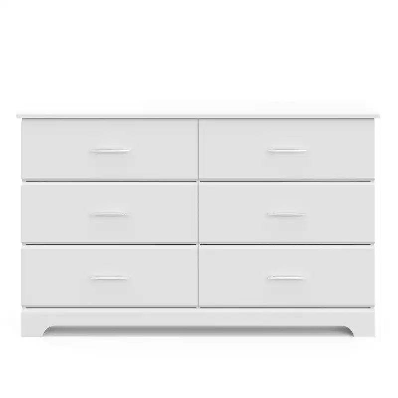 6-Drawer Double Dresser for Nursery or Kids Bedroom