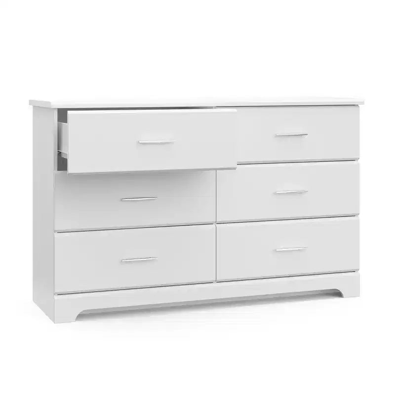 6-Drawer Double Dresser for Nursery or Kids Bedroom