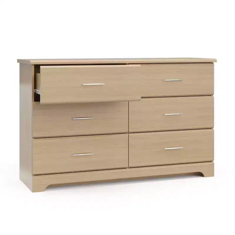 6-Drawer Double Dresser for Nursery or Kids Bedroom