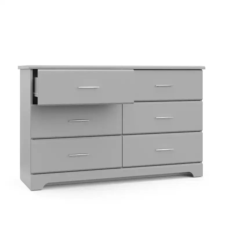 6-Drawer Double Dresser for Nursery or Kids Bedroom