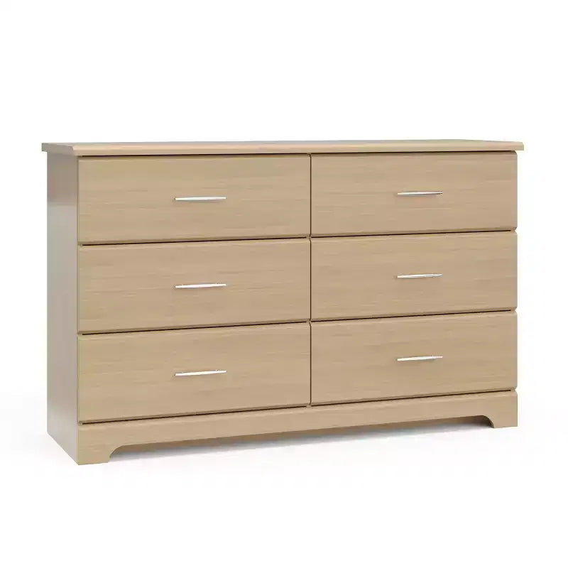 6-Drawer Double Dresser for Nursery or Kids Bedroom