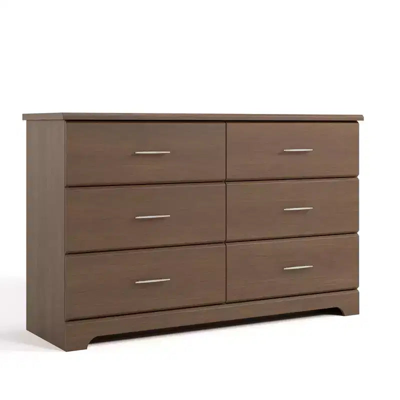 6-Drawer Double Dresser for Nursery or Kids Bedroom