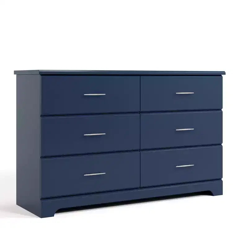 6-Drawer Double Dresser for Nursery or Kids Bedroom