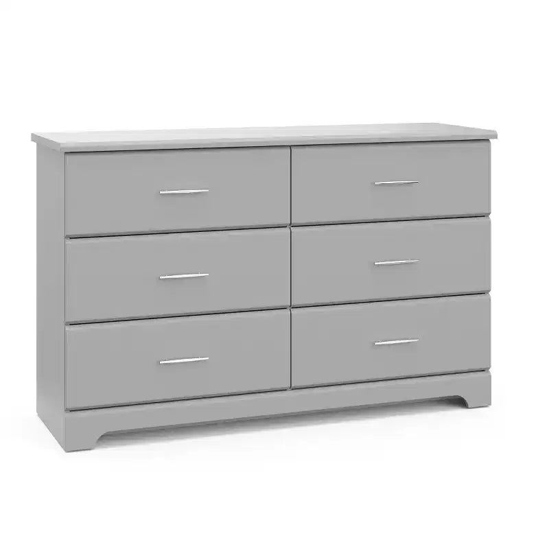 6-Drawer Double Dresser for Nursery or Kids Bedroom