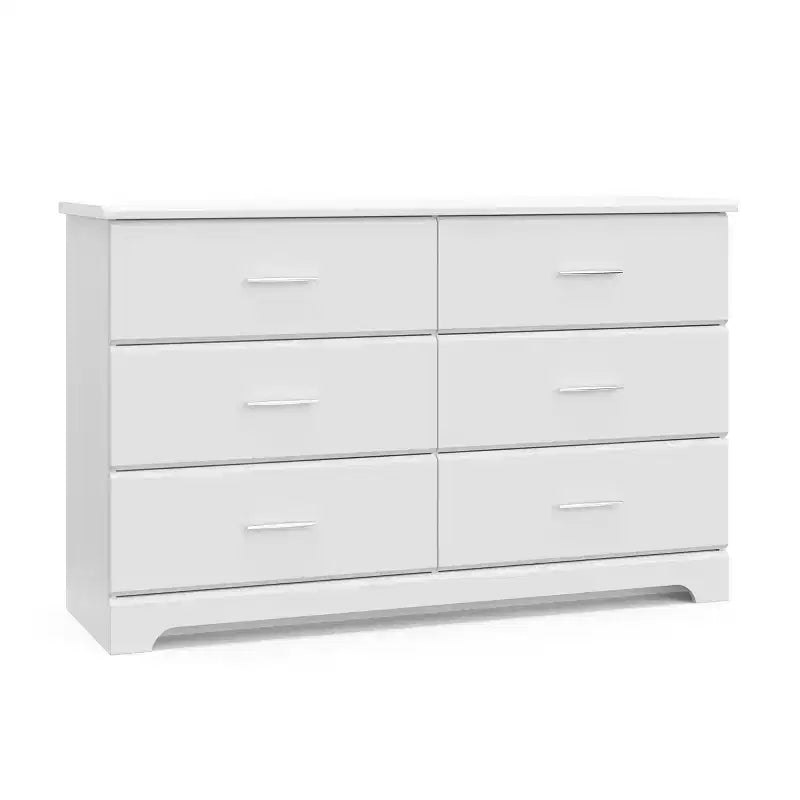 6-Drawer Double Dresser for Nursery or Kids Bedroom