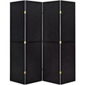 4 Panels Room Divider Folding Screen Pegboard Insert 71 Inches Tall